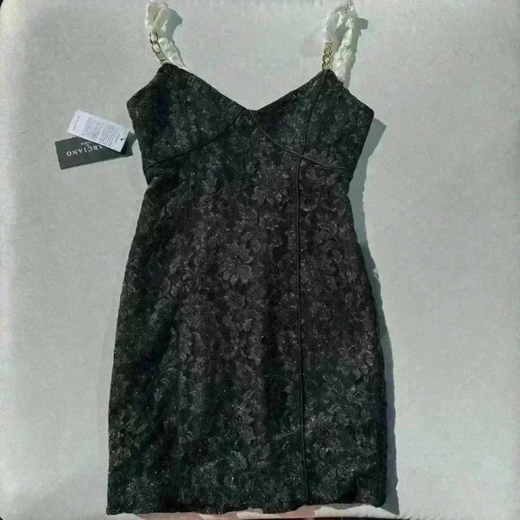 Guess Black Bodycon Mini Dress Sweetheart Neckline - Picture 2 of 9